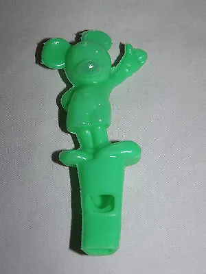 Vintage  Disney Toy 1960s Mickey Mouse Green Plastic  Whistle • $27.99