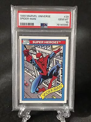 1990 Marvel Universe Spider-Man #29 Impel PSA 10 Gem Mint • $450