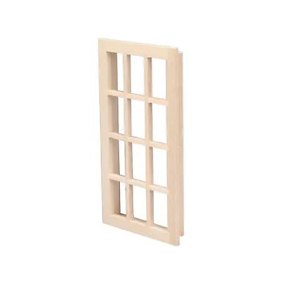 Dollhouse Furniture Wooden 12 Pane Window 1:12 Miniature DIY Model Accessories • $8.18