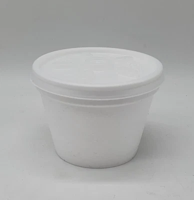 £21.98 • Buy 200 X 4oz POLYSTYRENE FOAM POTS TUBS CUPS FOOD DRINK CONTAINERS + 200 LIDS