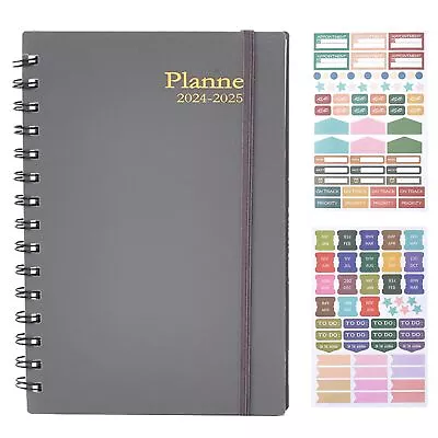 2024-2025 Planner 18-Month Day Large Planner A5 Spiral Planner Notepads Dai... • $20.62