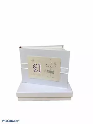 21st Birthday Small Photo Album White NEW OTHER • £12.99