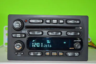 Chevy Trailblazer GMC Envoy Olds Bravada 6 Disc CD Player Radio 02 03 15058229 • $149.99