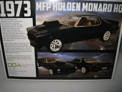 1/24 Dda Dealers Brochure Only 1973 Holden Monaro Hq Mfp  Mad Max  Nightrider • $15