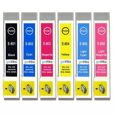£11.50 • Buy 6 Ink Cartridges (Set) For Epson Stylus Photo PX650, PX730WD, R265, RX585