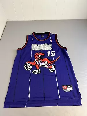 Vince Carter #15 Toronto Raptors Nike Jersey Mens XL Size 52 +2 Purple Stitched • $17.95