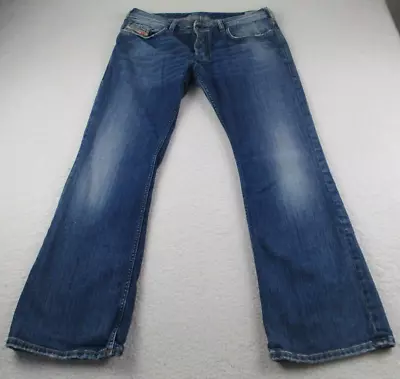 Diesel Zathan Jeans Mens 32x30 Bootcut Button Fly Denim Made In Italy • $189.95