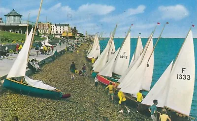 £2 • Buy HERNE BAY Yachts East Cliff And Kings Hall PPC By Coastal Cards Galachrome 1972