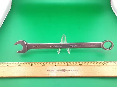 Matco Tools WCL15M2 15MM 12 Point 8 1/2  USA Combination Wrench Free Shipping • $15.95