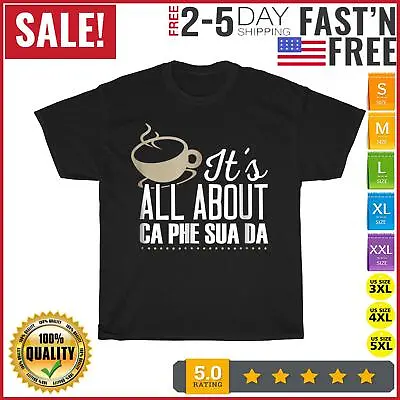 Vietnamese Ca Phe Sua Da Coffee Vintage T Shirt Men Fashion 2023 Women T Shirt • $10.99