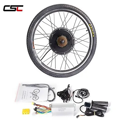 Complete Set Electric Bicycle Kit 1000W/1500W 48V With Tyre And Freewheel 20-29 • $482.90
