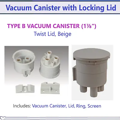 $25.85 • Buy Dental Vacuum Canister, Bracket Mounted Dental Vacuum Trap DCI 5860, Type B