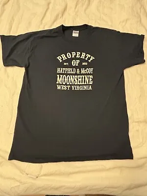 Property Of Hatfield & McCoy Moon Shine West Virginia Tee Shirt Black Size Large • $4.99