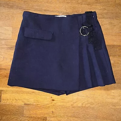 Zara Girls Navy Skirt Built-in Shorts Skort 152 Cm Size 11 / 12 • $7.99