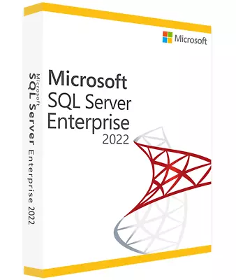 SQL Server 2022 ENTERPRISE 96 Core License Unlimited User CALs Physical Item • $1299