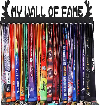 Goutoports Medal Holder Display Hanger Rack Frame For Sport Race Runner- My Wall • $30.73