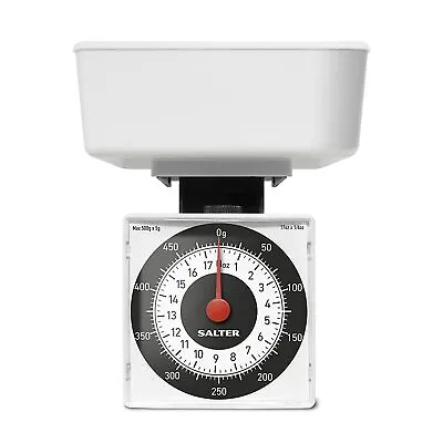 £7.97 • Buy Salter Dietary Mechanical Kitchen Scales 500g Capacity 5 Gram Small Kitchen Food