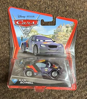 Disney Pixar Cars 2 Max Schnell #21 Mattel Sealed - TCCCX • $13.99