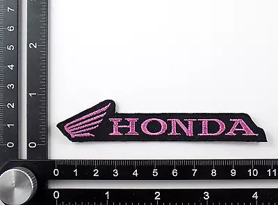 HONDA EMBROIDERED PATCH IRON/SEW ON ~4-1/8'' X 7/8  MOTORCYCLES WING VTX CBR TRX • $6.99