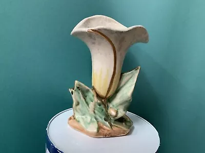 Vintage McCoy 1940’s Art Pottery. Single Calla Lily Vase. 8” • $23.90