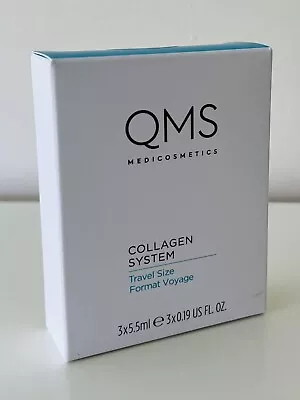 QMS MEDICOSMETICS Collagen System Travel Set 3 X 5.5ml New And Boxed • £14.95