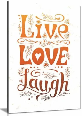 £11.99 • Buy Live Love Laugh Home Decor Canvas Wall Art Picture Print