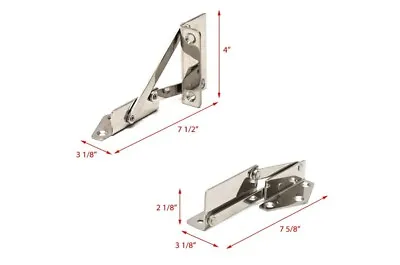 Pw Marine Stainless Steel Right Hand Double Arm Scissor Hinge Boat • $21.21