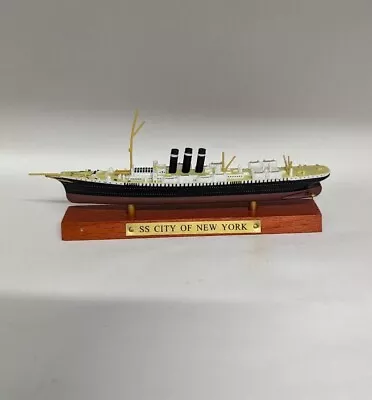 SS City Of New York Diecast Model Atlas Collection Ocean Liner Boat 1:1250 • £20.99