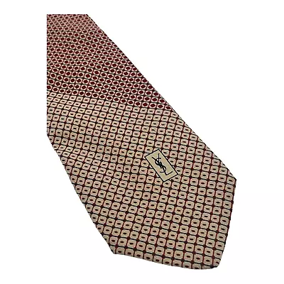 YSL Neck Tie Yves Saint Laurent French Neckties Silk Necktie Ties Tie 55X3 • $14.50