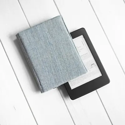 £33 • Buy Light Blue Canvas Cover Case Book Kobo Nia Aura Clara HD H2O Edition 2 Glo