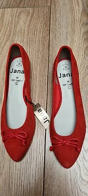 £26 • Buy Jana Red Suede Comfort Pumps Shoes. Size 5 1/2 UK 38.5 New In Box