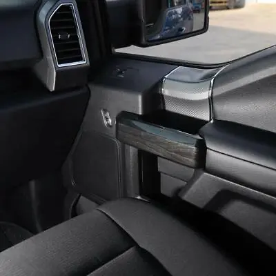 17-22 F250 F350 Black Wood Grain Interior Molded Door Handle Bezel Trim Cover  • $79.99