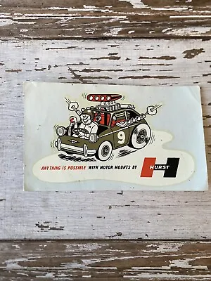 Vintage Original HURST Water DECAL Hot Rod Drag Racing Auto Gasser NHRA 7” • $36