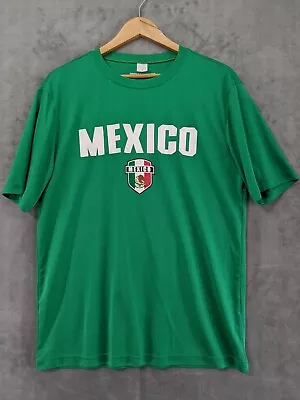 Mexico National Soccer Team Football Fans Green T-Shirt Size Medium Icon Sports • $9.99