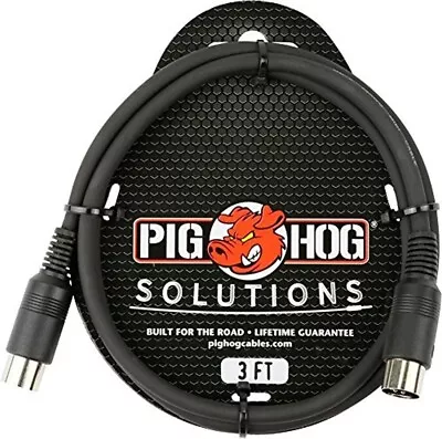 Pig Hog PMID03 SOLUTIONS - 3FT MIDI CABLE - New • $9.95