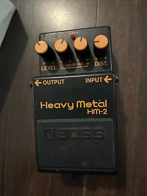 OG Boss HM-2 Heavy Metal Pedal Distortion Used  Very Good BLACK METAL • $125