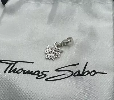 THOMAS SABO CHARM CLUB HAPPY BIRTHDAY SILVER CHARM JEWELLERY Genuine • $35