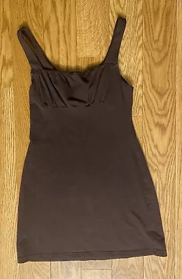 Victoria Secret Bra Top Size Small Brown Sleeveless Pull Over Stretch Dress • $8.25