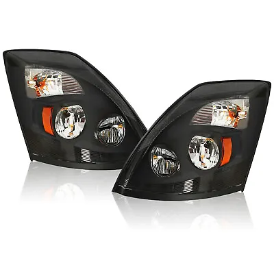 For Volvo VNL VNM 2004-18 Black 6000K LED Left & Right Side Headlights HeadLamps • $375
