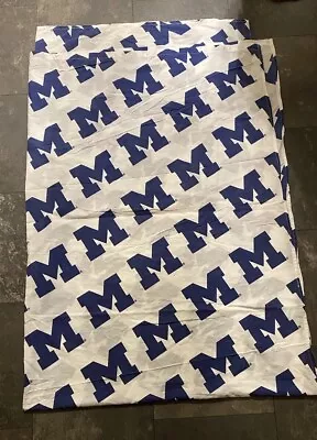 Michigan Wolverines Twin Size Bed Sheet Set NCAA. U Of M Bedding. • $23