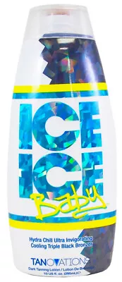 Tanovations ICE ICE BABY Cooling Triple Black Bronzer Tanning Lotion Ed Hardy • $15.75