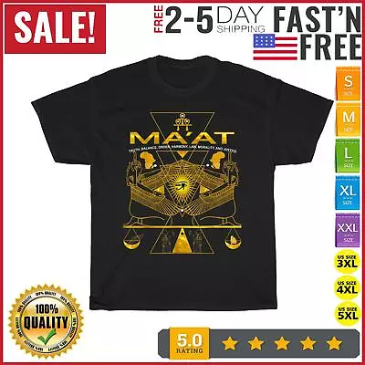 AKD- MA'AT MAAT Sacred Geometry Science Egyptian Vintage T Shirt Men Women NEW • $11.87