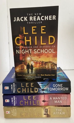 £9.95 • Buy Lee Child Jack Reacher 4 X Paperback Book Bundle (C)