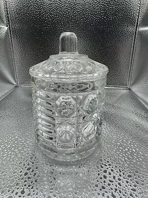 Vintage Cut Glass Candy Dish / Sugar Bowl - With Lid (Z1) • $19.99