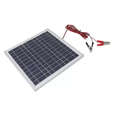 HG 50W Portable Solar Panel Aluminum Frame Monocrystalline Silicon Solar Panel • £22.78
