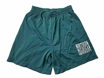 VINTAGE Michigan Northern State Spartans Shorts Medium Green Basketball A2W • $26.98