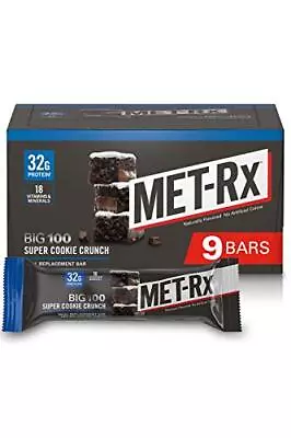 MET-Rx Big 100 Protein Bar Meal Replacement Bar 32G Protein Super Cookie Crun... • $36.47