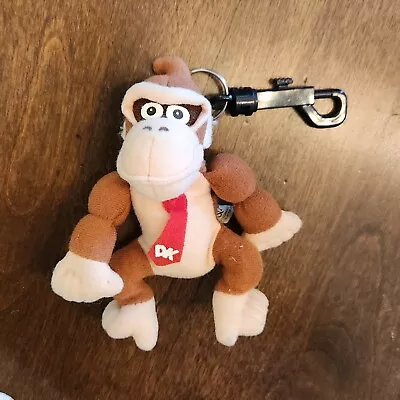 Vintage BD&A Nintendo 64 DK Donkey Kong Plush 5  Backpack Clip On Keychain • $18.99