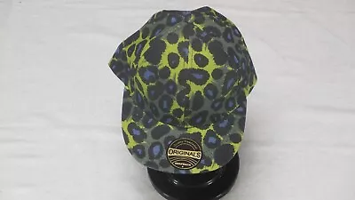 Cedarwood State Snapback Hat Unisex OSFA Leopard Print Black Blue & Yellow Cap • $6.99