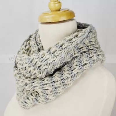$7.45 • Buy Multi Color Knit Infinity Winter Scarf Elastic Warm Striped Circle Loop Cowl